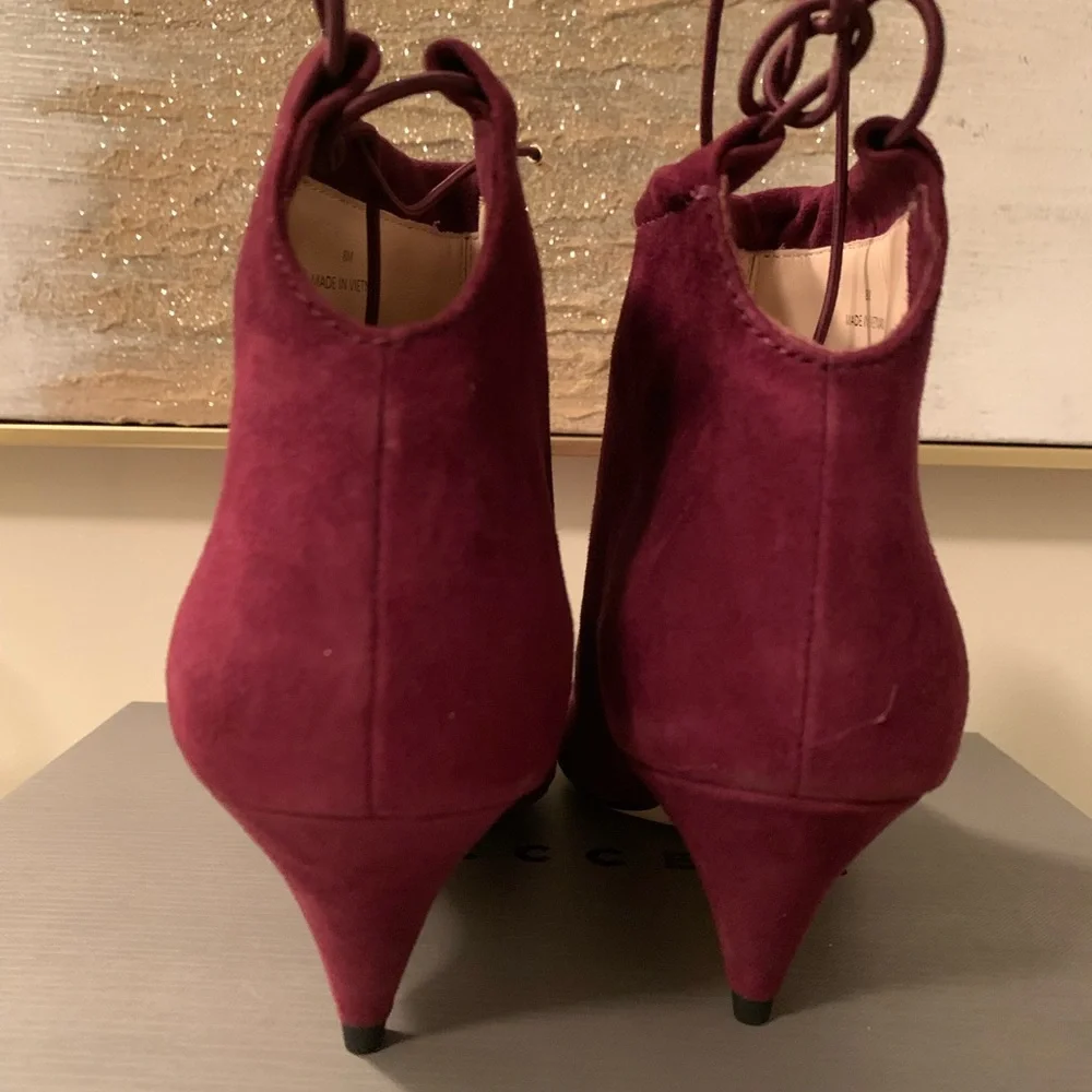 Chic KATE SPADE Maroon Ankle Booties - Picture 4 of 6